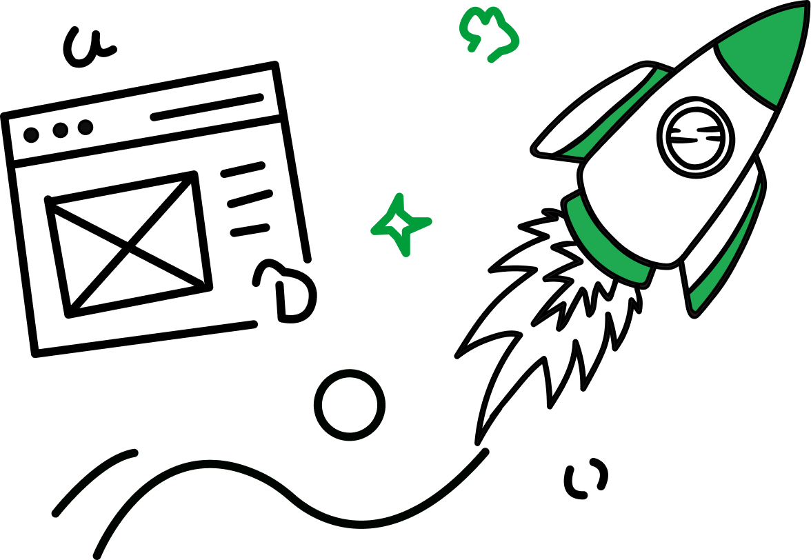 Website launch illustration